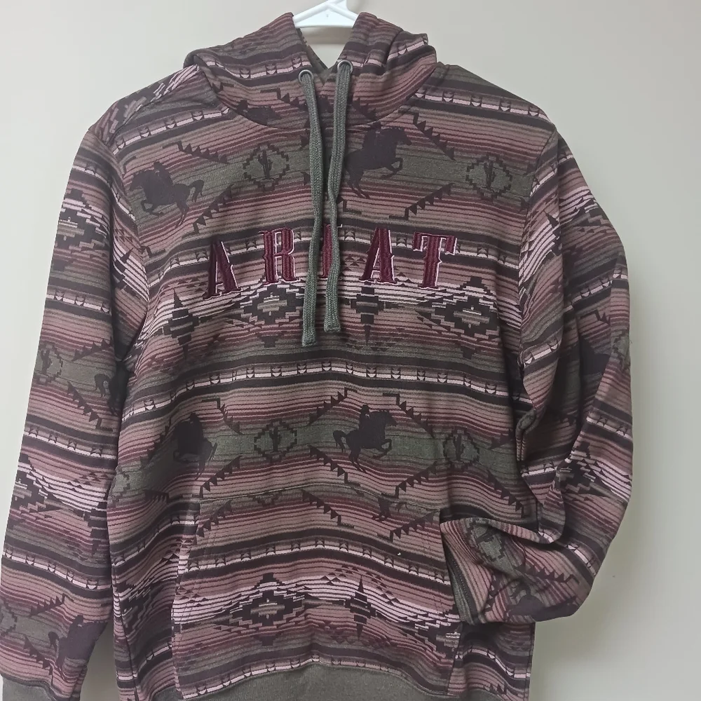REAL Allover Print Hoodie women's Ariat size small - Picture 3 of 7